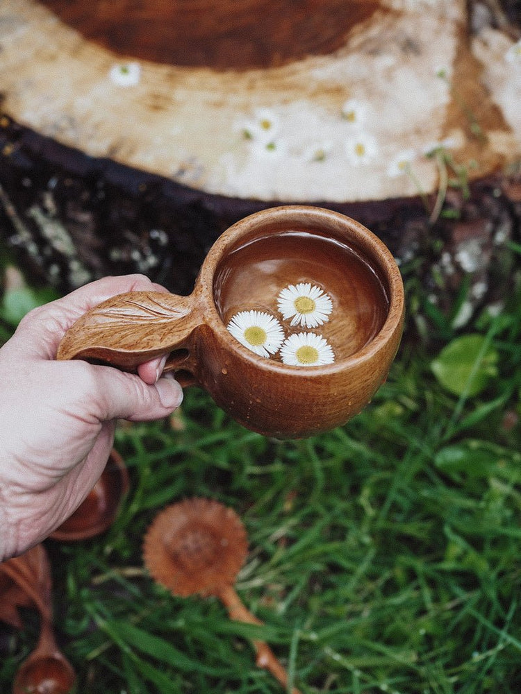 HANDCRAFTED LEAF CUP by WILD MOUNTAIN CHILD - The Playful Collective