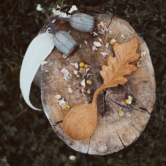 HANDCRAFTED LEAF SPOON by WILD MOUNTAIN CHILD - The Playful Collective