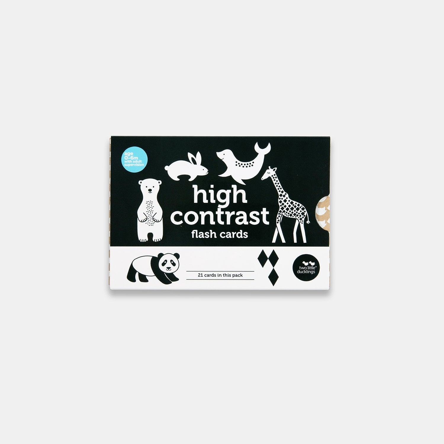 HIGH CONTRAST FLASH CARDS by TWO LITTLE DUCKLINGS - The Playful Collective