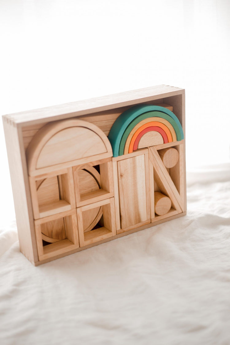 HOLLOW BLOCKS - 40 PCS by QTOYS - The Playful Collective