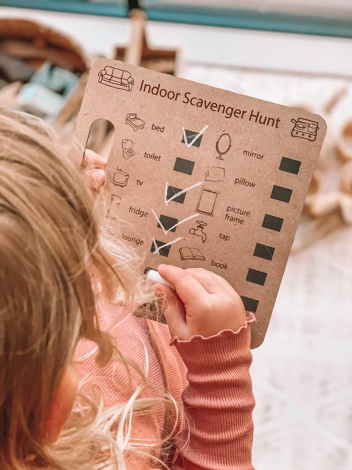 INDOOR SCAVENGER HUNT BOARD by TIMBER TOTS - The Playful Collective