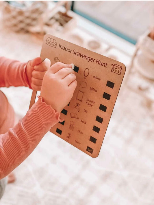 INDOOR SCAVENGER HUNT BOARD by TIMBER TOTS - The Playful Collective