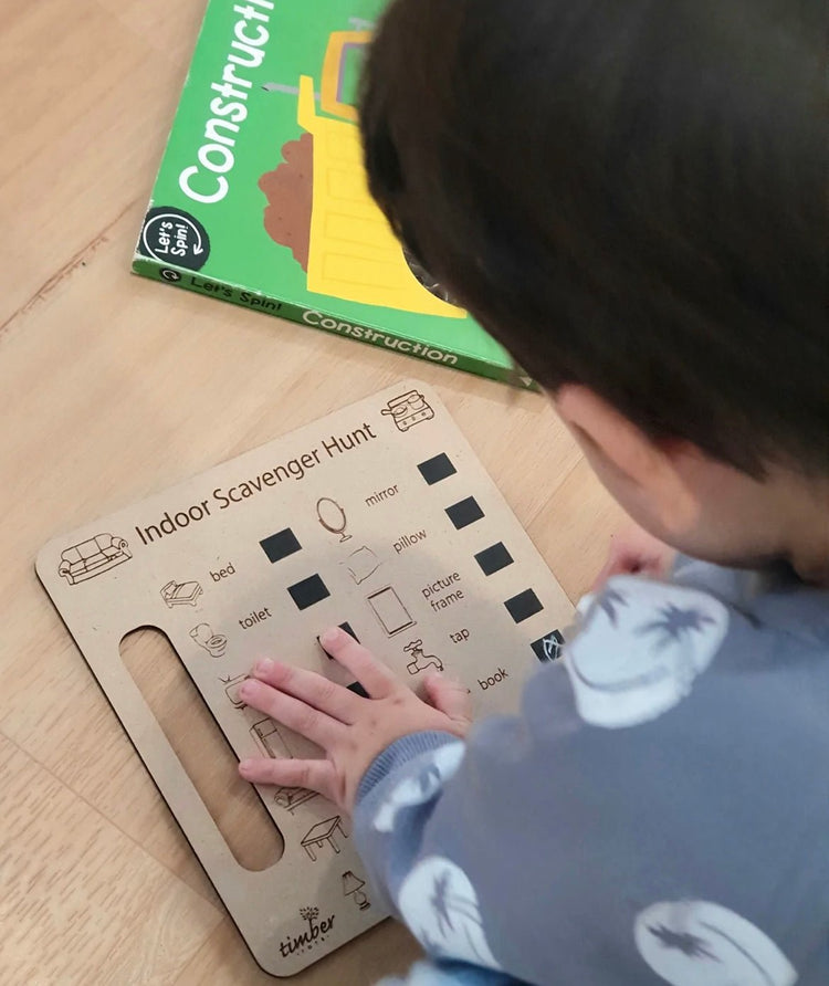 INDOOR SCAVENGER HUNT BOARD by TIMBER TOTS - The Playful Collective