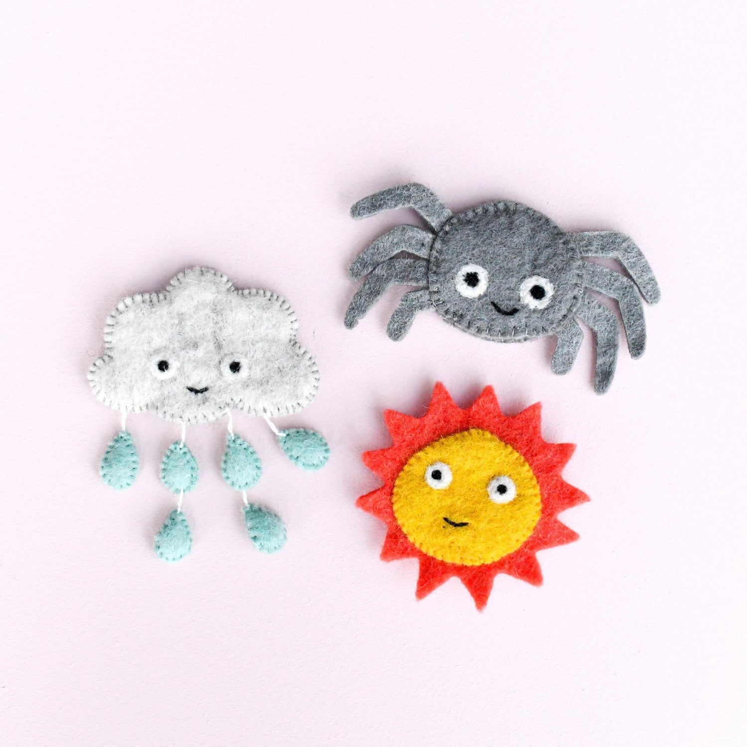 ITSY BITSY SPIDER (INCY WINCY SPIDER) FINGER PUPPET SET by TARA TREASURES - The Playful Collective