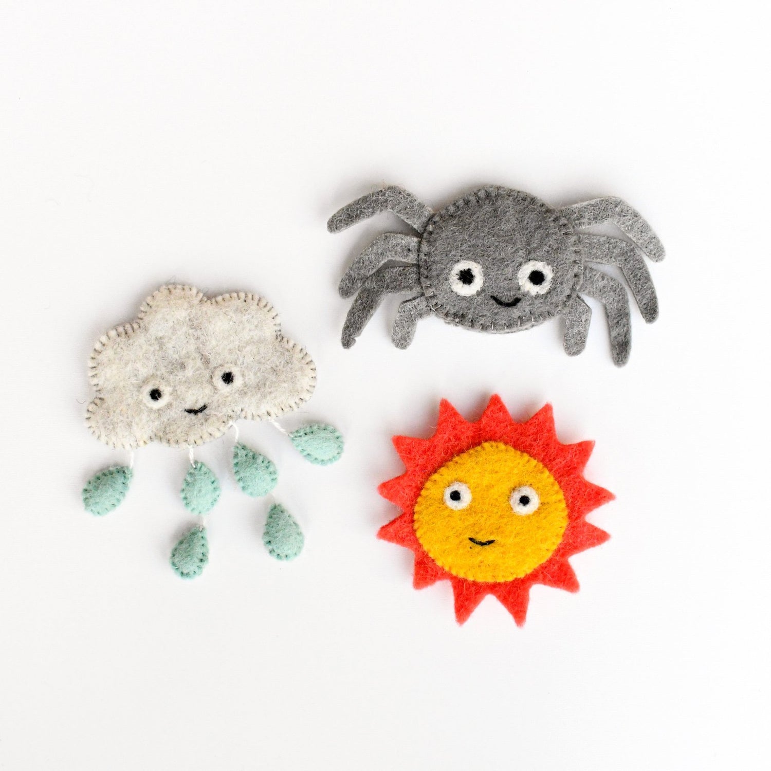 ITSY BITSY SPIDER (INCY WINCY SPIDER) FINGER PUPPET SET by TARA TREASURES - The Playful Collective