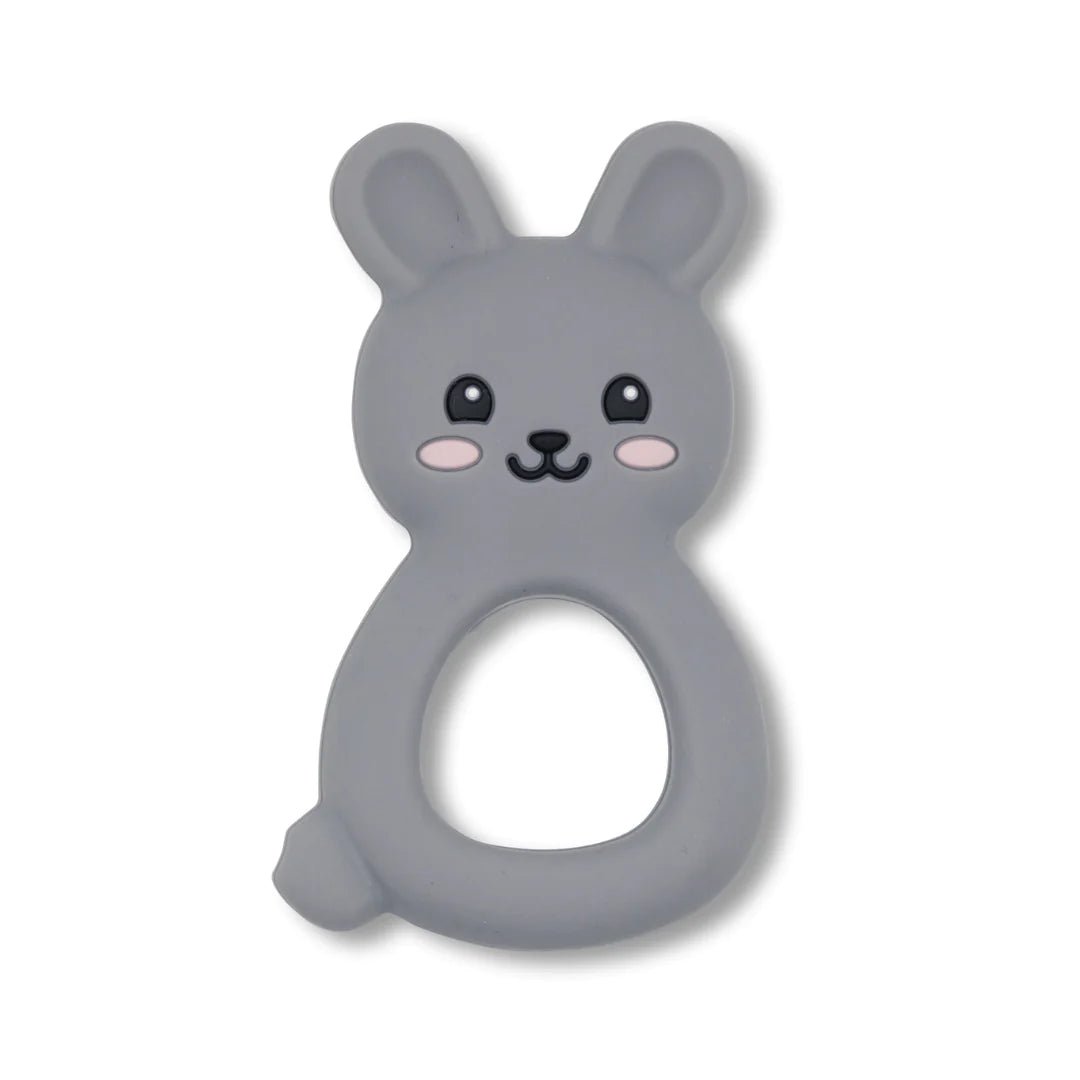 JELLYSTONE DESIGNS | JELLIES BUNNY TEETHER Soft Grey by JELLYSTONE DESIGNS - The Playful Collective