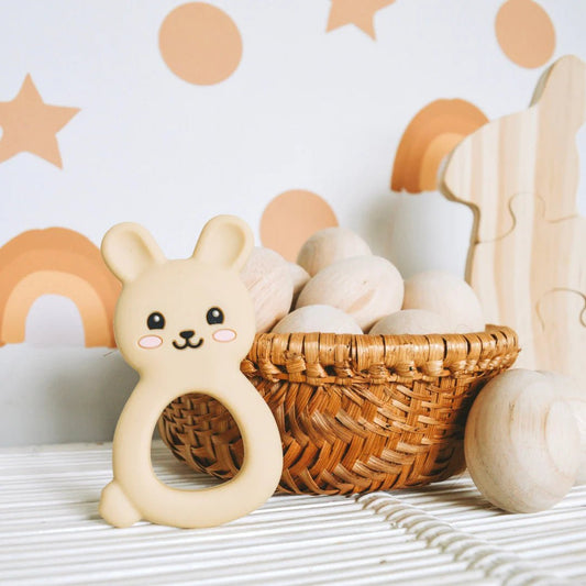 JELLYSTONE DESIGNS | JELLIES BUNNY TEETHER White by JELLYSTONE DESIGNS - The Playful Collective