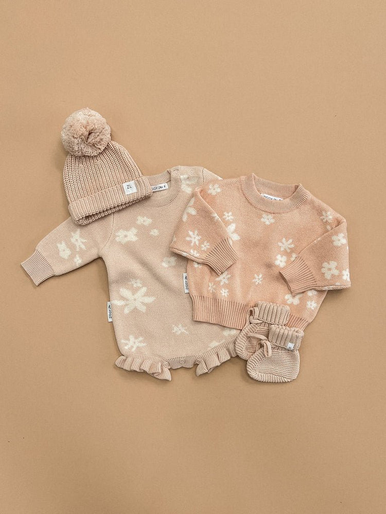 JUMPER - GOLDIE (CORAL) 0-3M by ZIGGY LOU - The Playful Collective
