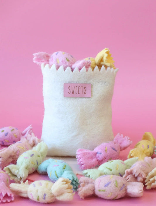 JUNI MOON | RAINBOW SWEETS IN A BAG (9 PIECE SET) Pink by JUNI MOON - The Playful Collective