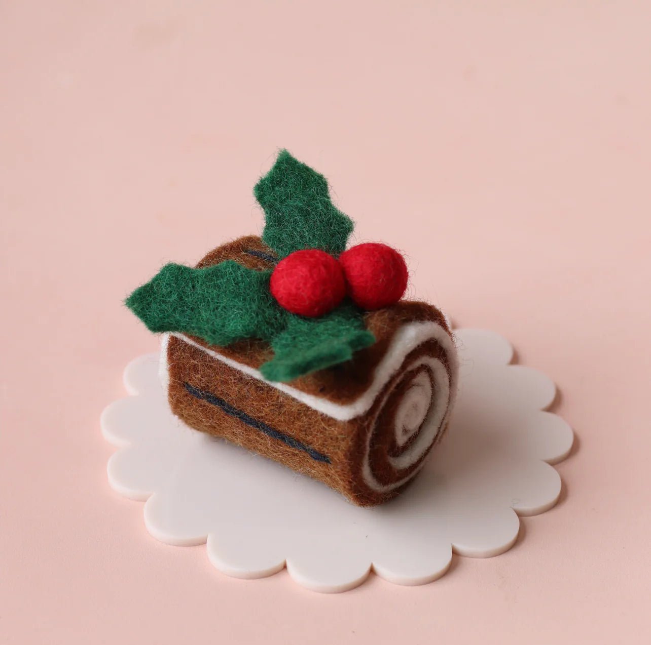 JUNI MOON | YULE LOG CHRISTMAS SPONGE ROLL (VARIOUS COLOURS) Chocolate by JUNI MOON - The Playful Collective