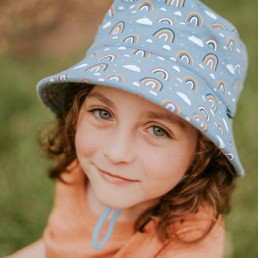 KIDS CLASSIC BUCKET SUN HAT - RAINBOW 2-3 years / 52cm / L by BEDHEAD HATS - The Playful Collective