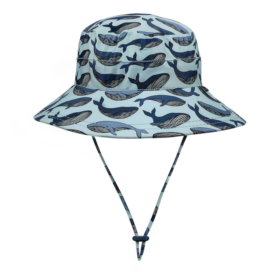 KIDS CLASSIC SWIM BUCKET BEACH HAT - WHALE 2-3 years / 52cm / L by BEDHEAD HATS - The Playful Collective