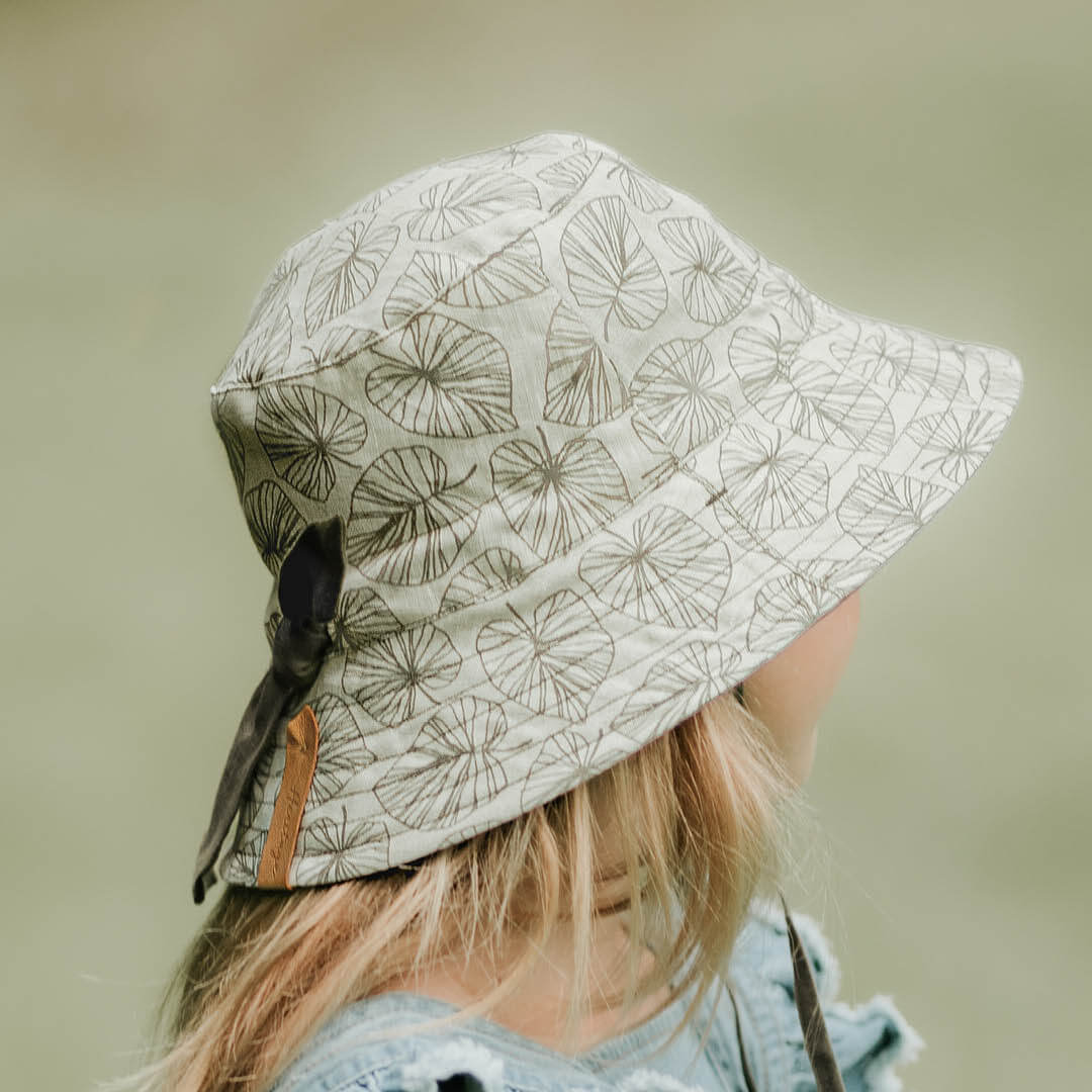 KIDS 'EXPLORER' REVERSIBLE CLASSIC BUCKET SUN HAT - LEAF / MOSS 1-3 years / 50 - 54cm / M by BEDHEAD HATS - The Playful Collective