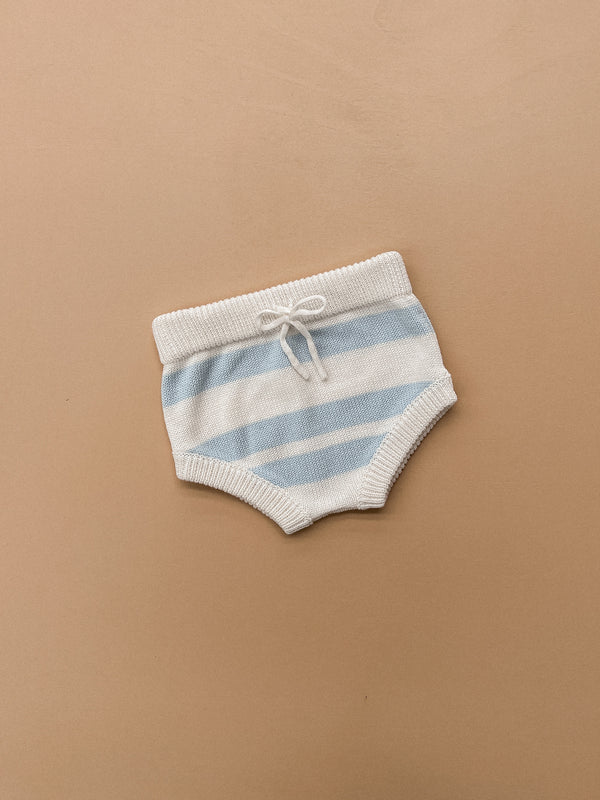 KNITTED BLOOMERS - CLOUD STRIPES 0-3M by ZIGGY LOU - The Playful Collective