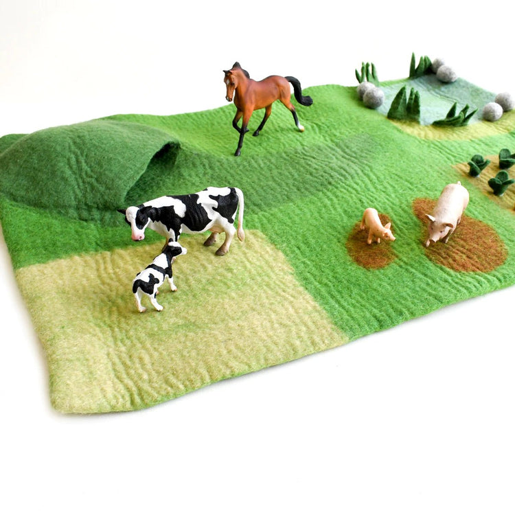 LARGE FARM FELT PLAY MAT PLAYSCAPE by TARA TREASURES - The Playful Collective