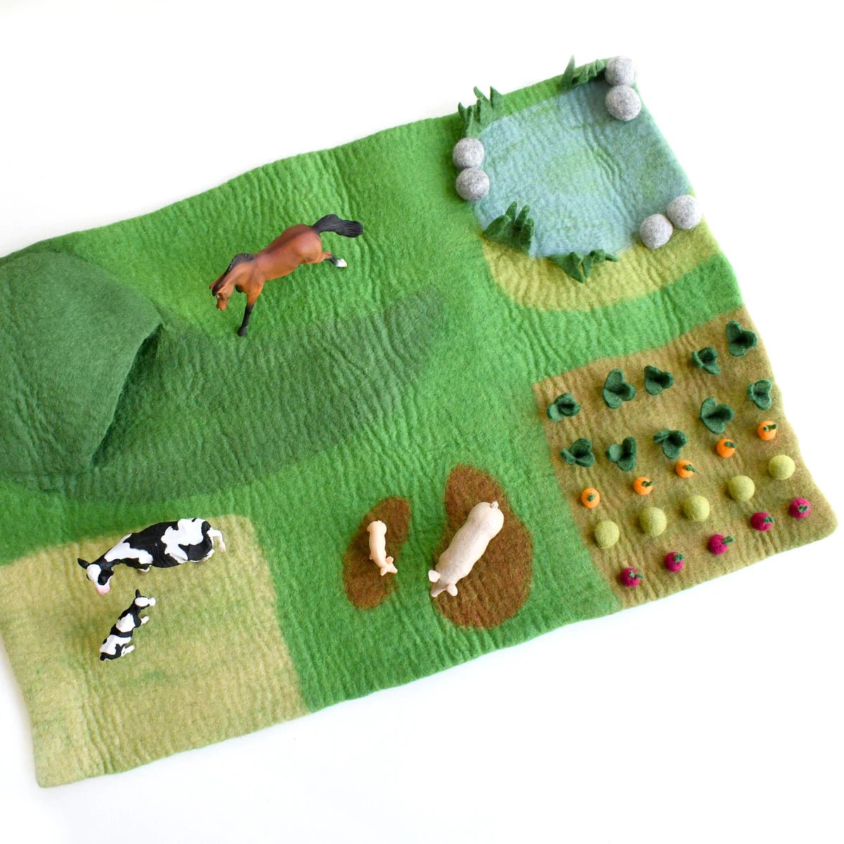 LARGE FARM FELT PLAY MAT PLAYSCAPE by TARA TREASURES - The Playful Collective