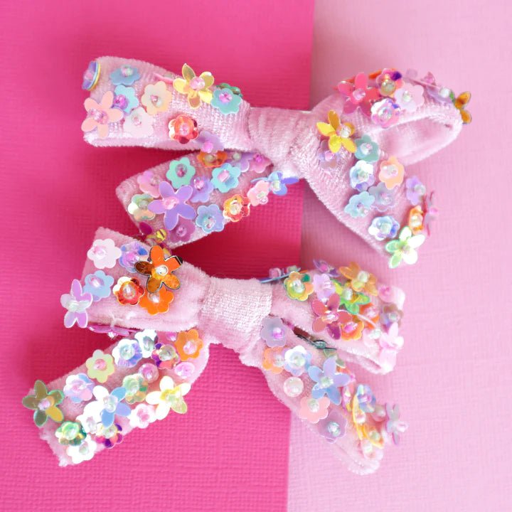 LAUREN HINKLEY | FLORAL SEQUIN BOW CLIPS by LAUREN HINKLEY AUSTRALIA - The Playful Collective