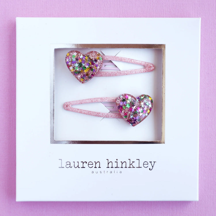 LAUREN HINKLEY | GLITTER STAR HEARTS HAIR CLIPS by LAUREN HINKLEY AUSTRALIA - The Playful Collective