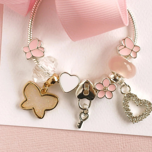 LAUREN HINKLEY | PINK BUTTERFLY CHARM BRACELET by LAUREN HINKLEY AUSTRALIA - The Playful Collective