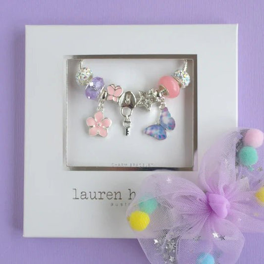 LAUREN HINKLEY | PURPLE BUTTERFLY MAGIC CHARM BRACELET by LAUREN HINKLEY AUSTRALIA - The Playful Collective