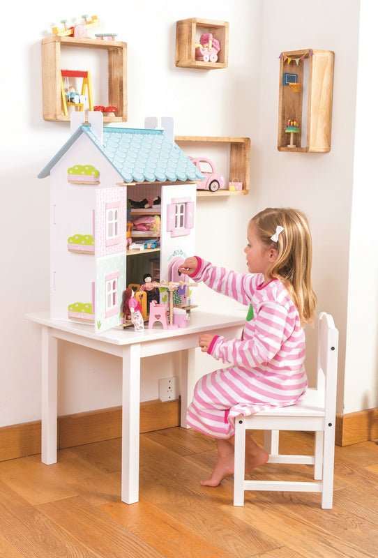 LE TOY VAN | DAISYLANE BLUE BIRD COTTAGE WITH FURNITURE by LE TOY VAN - The Playful Collective