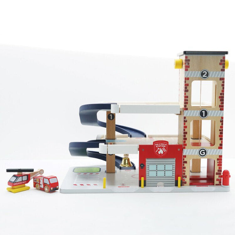 LE TOY VAN | GEORGE'S FIRE & RESCUE GARAGE by LE TOY VAN - The Playful Collective