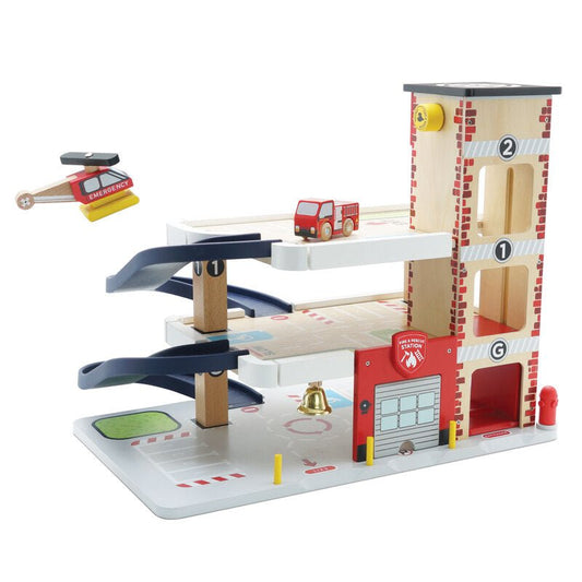 LE TOY VAN | GEORGE'S FIRE & RESCUE GARAGE by LE TOY VAN - The Playful Collective