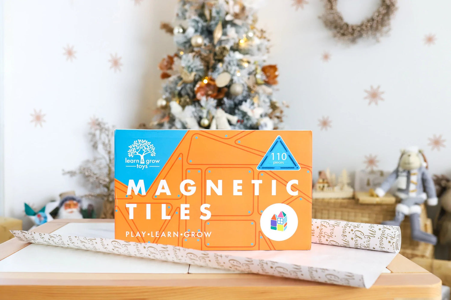 LEARN & GROW MAGNETIC TILES - 110 PIECE SET (NEW DESIGN) by LEARN & GROW TOYS - The Playful Collective