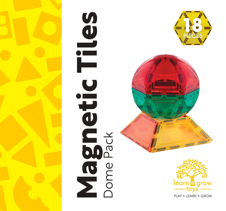 LEARN & GROW MAGNETIC TILES - DOME PACK (18 PIECE) *PRE-ORDER* by LEARN & GROW TOYS - The Playful Collective