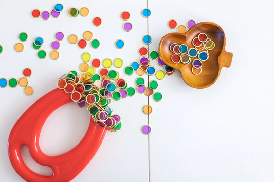 LEARN & GROW METAL RIMMED COUNTING CHIPS by LEARN & GROW TOYS - The Playful Collective