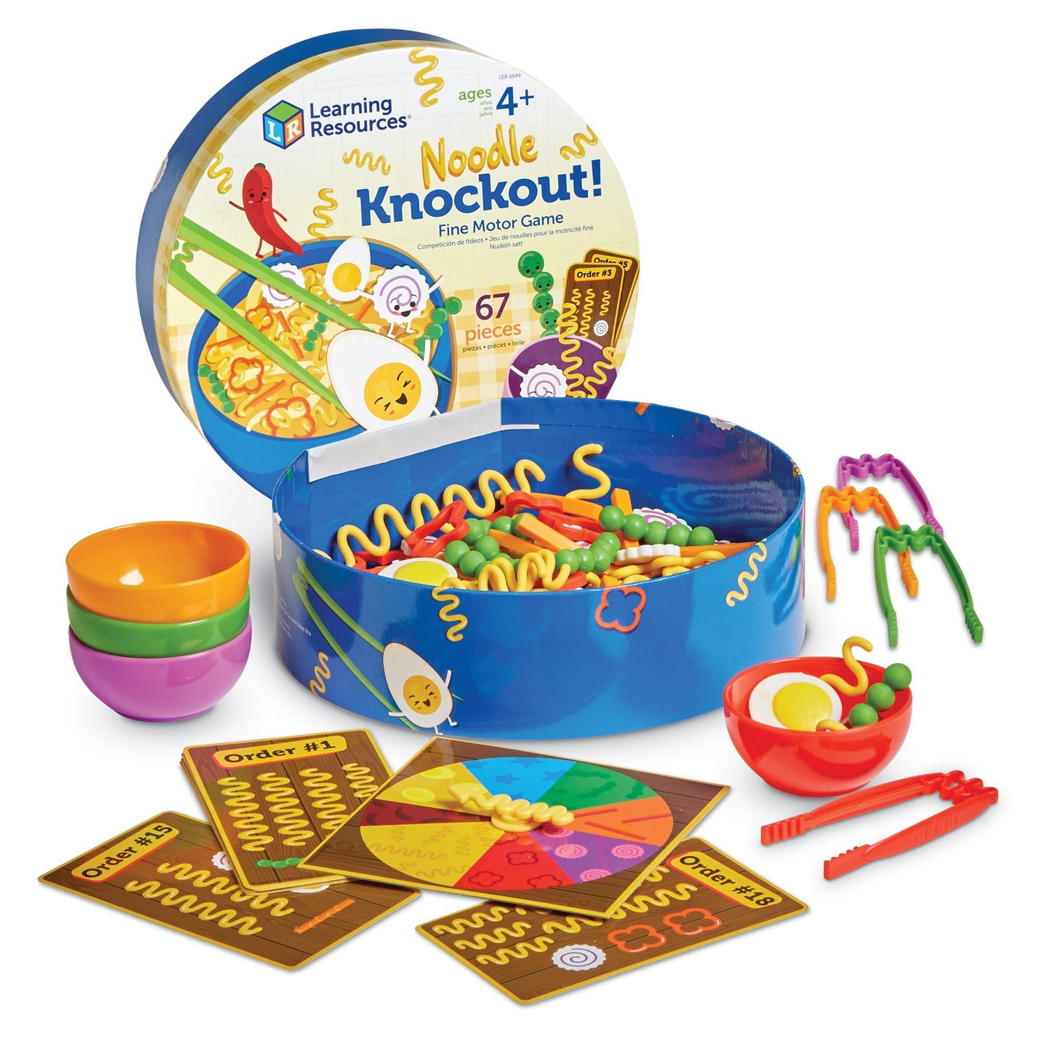 LEARNING RESOURCES | NOODLE KNOCKOUT! FINE MOTOR GAME by LEARNING RESOURCES - The Playful Collective