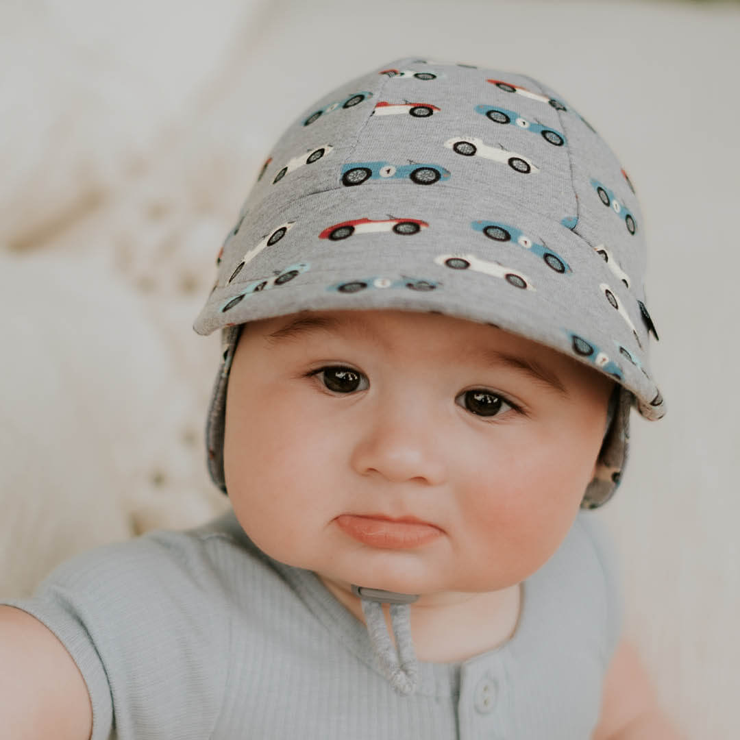LEGIONNAIRE FLAP SUN HAT - ROADSTER 0-3 mths / 37cm /XXS by BEDHEAD HATS - The Playful Collective