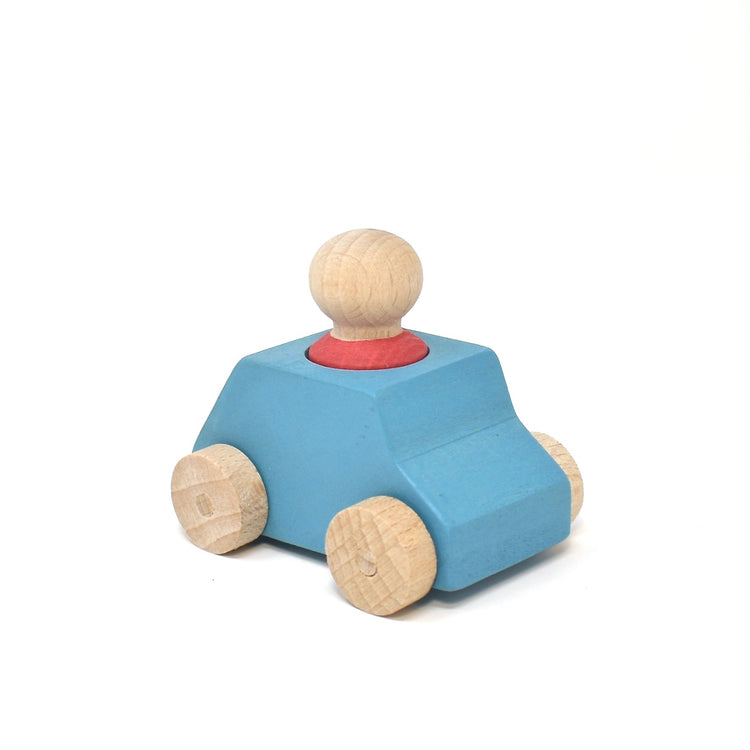 LUBULONA CAR Plum with Ochre Figure by LUBULONA - The Playful Collective