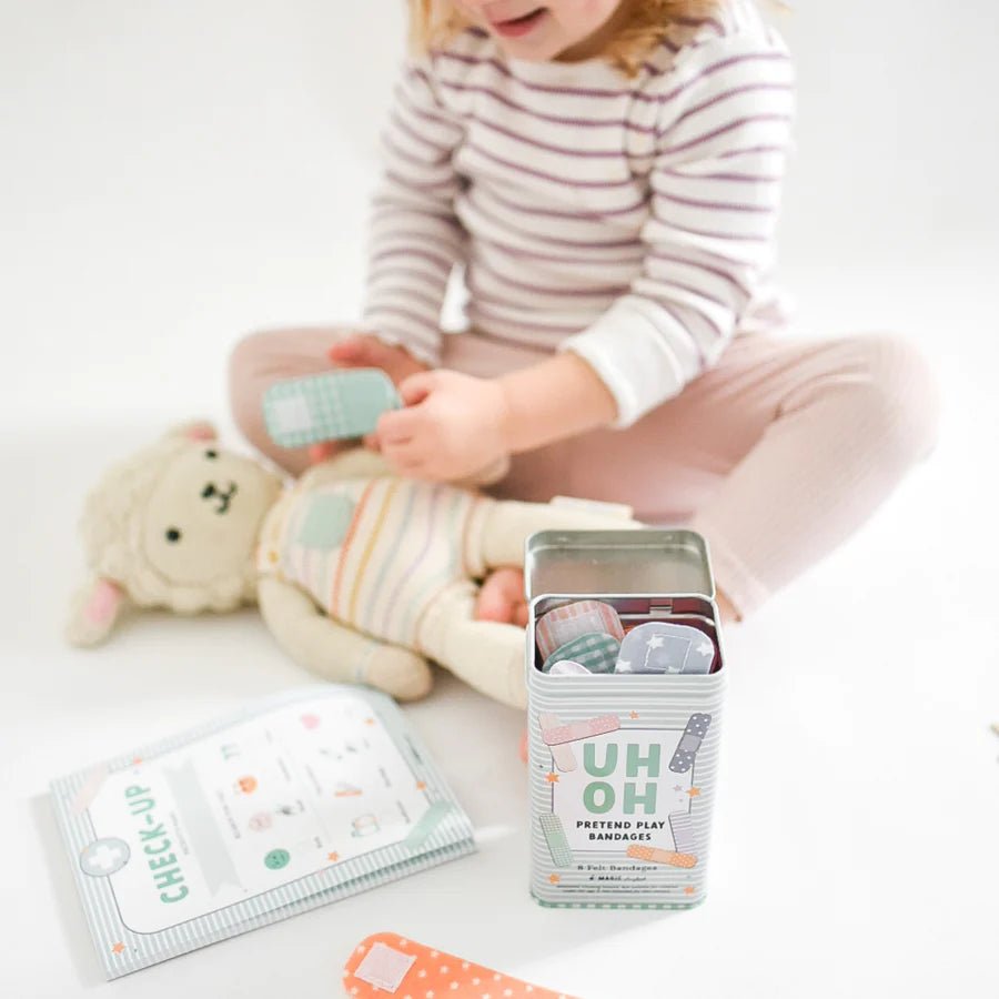 MAGIC PLAYBOOK | PRETEND PLAY BANDAGES & BANDAID TIN by MAGIC PLAYBOOK - The Playful Collective