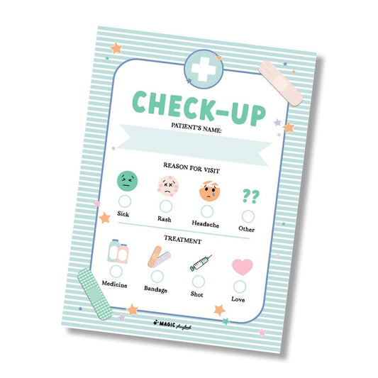 MAGIC PLAYBOOK | PRETEND PLAY CHECK-UP NOTEPAD by MAGIC PLAYBOOK - The Playful Collective