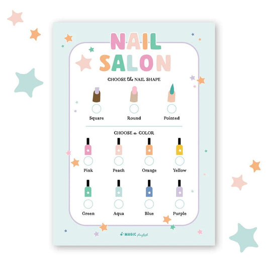 MAGIC PLAYBOOK | PRETEND PLAY NAIL SALON NOTEPAD by MAGIC PLAYBOOK - The Playful Collective