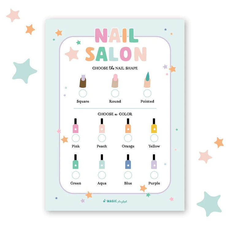 MAGIC PLAYBOOK | PRETEND PLAY NAIL SALON NOTEPAD by MAGIC PLAYBOOK - The Playful Collective