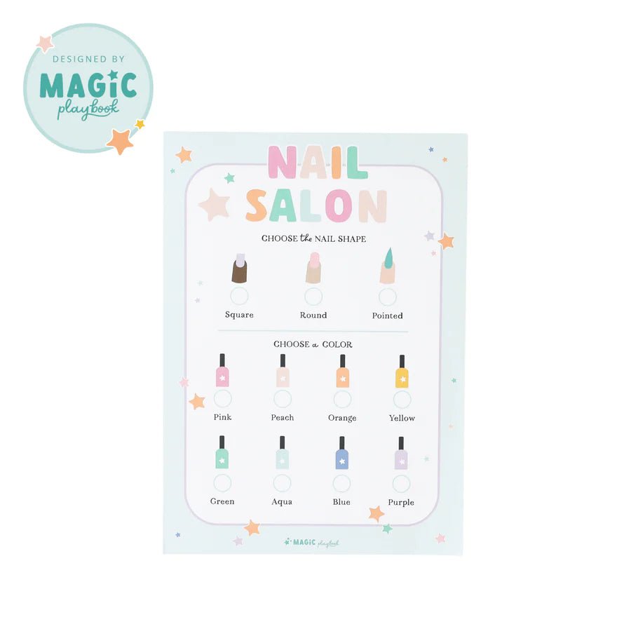 MAGIC PLAYBOOK | PRETEND PLAY NAIL SALON NOTEPAD by MAGIC PLAYBOOK - The Playful Collective