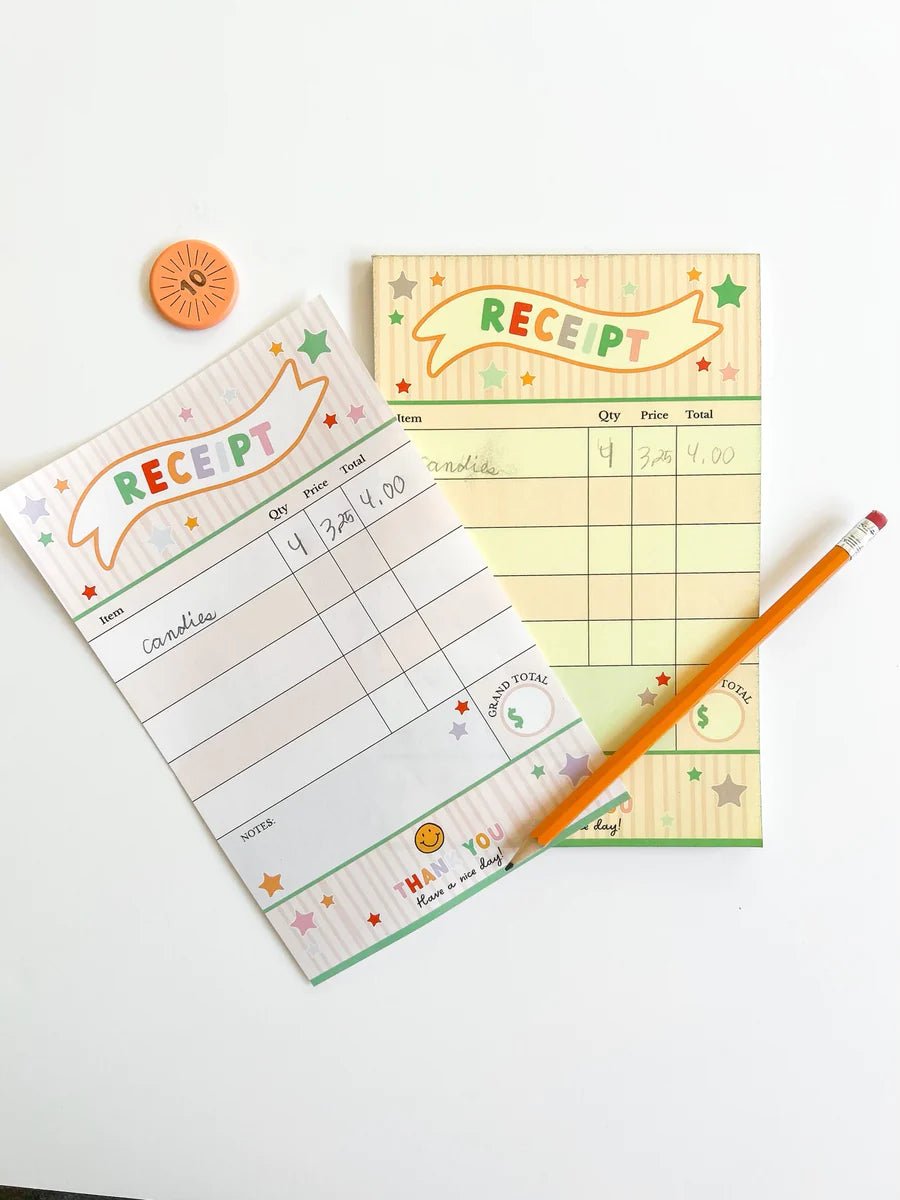Pretend Play Receipt Notepad by Magic Playbook | The Playful Collective