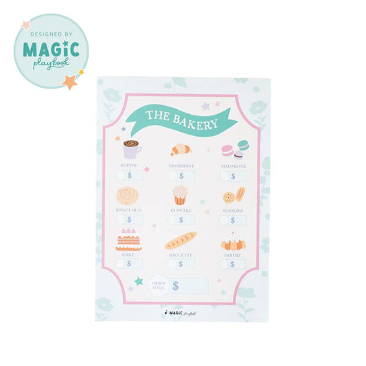 MAGIC PLAYBOOK | PRETEND PLAY "THE BAKERY" NOTEPAD by MAGIC PLAYBOOK - The Playful Collective