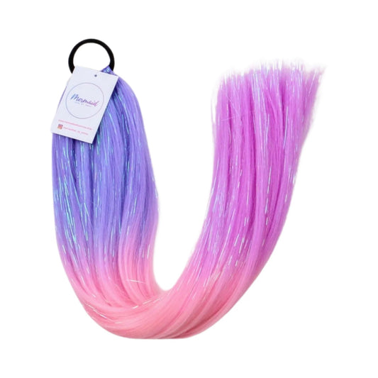 MERMAID HAIR BY EMMA | PURPLE PEACH PINK WITH TINSEL *STOCK ARRIVING WEEK OF 18 DEC* by MERMAID HAIR BY EMMA - The Playful Collective