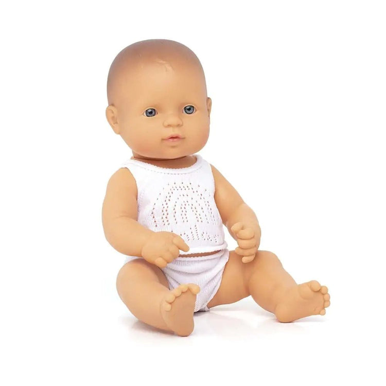 MINILAND EDUCATIONAL DOLLS | ANATOMICALLY CORRECT BABY DOLL | CAUCASIAN BOY 32CM by MINILAND EDUCATIONAL DOLLS - The Playful Collective