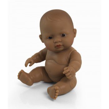 MINILAND EDUCATIONAL DOLLS | ANATOMICALLY CORRECT BABY DOLL | LATIN AMERICAN GIRL, 21CM by MINILAND EDUCATIONAL DOLLS - The Playful Collective