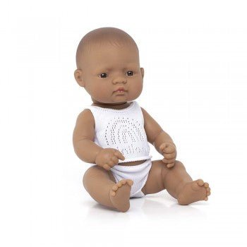 MINILAND EDUCATIONAL DOLLS | ANATOMICALLY CORRECT BABY DOLL | LATIN AMERICAN GIRL, 32CM by MINILAND EDUCATIONAL DOLLS - The Playful Collective