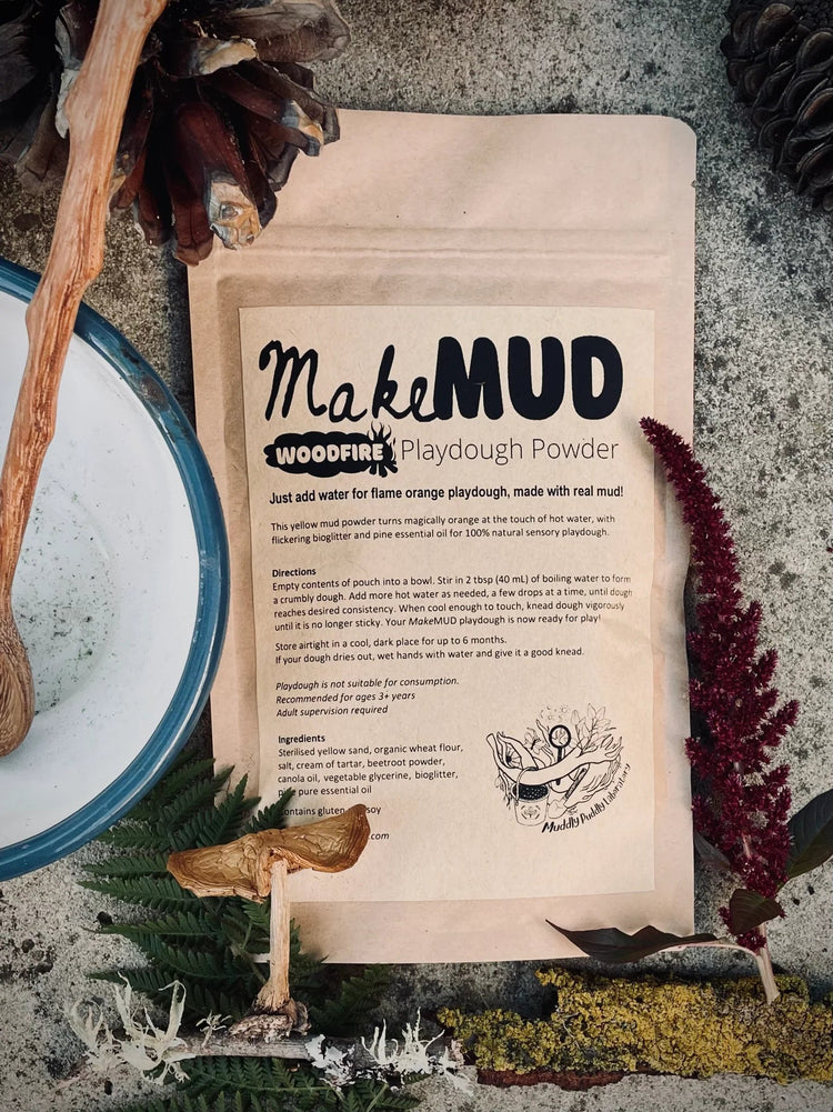 MUDDLY PUDDLY LABORATORY | MAKEMUD PLAYDOUGH POWDER - WOODFIRE (COLOUR CHANGING!) *LIMITED EDITION* by MUDDLY PUDDLY LABORATORY - The Playful Collective