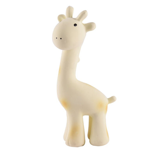 NATURAL RUBBER BABY RATTLE & BATH TOY - GIRAFFE by TIKIRI - The Playful Collective