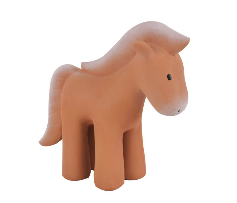 NATURAL RUBBER BABY RATTLE & BATH TOY - HORSE by TIKIRI - The Playful Collective