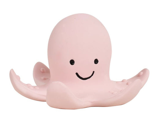 NATURAL RUBBER BABY RATTLE & BATH TOY - OCTOPUS by TIKIRI - The Playful Collective
