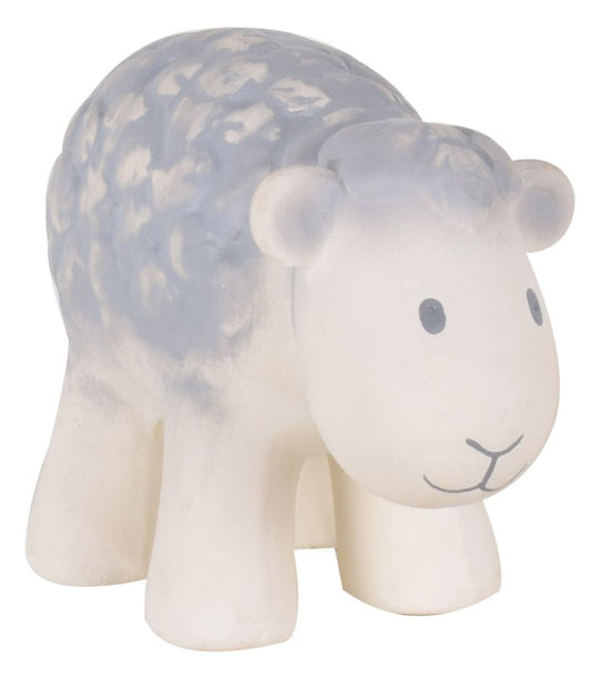 NATURAL RUBBER BABY RATTLE & BATH TOY - SHEEP by TIKIRI - The Playful Collective