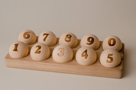 NUMBER EGGS AND STAND by QTOYS - The Playful Collective